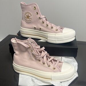 NEW Converse Women's Pink High-Top Sneakers